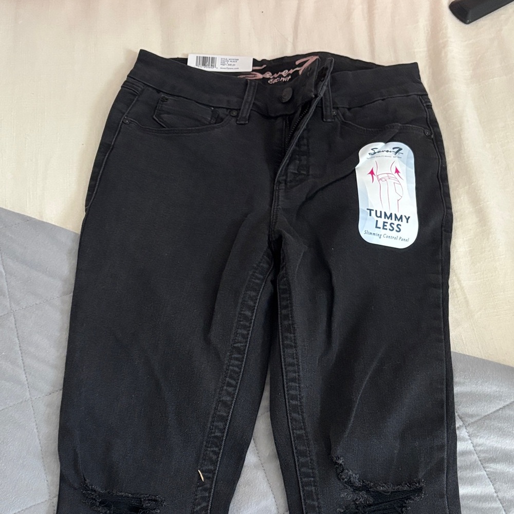 Seven7 Black Skinny Jeans